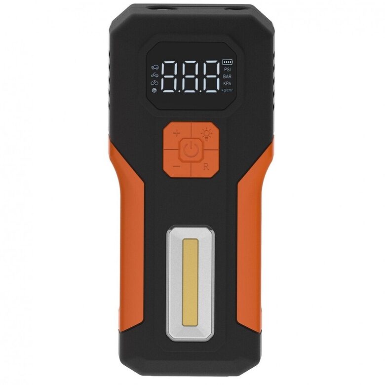 Daudzfunkcionāls starta palīgs/lādētājs ar gaisa kompresoru un LED 14,8 V 2 Ah