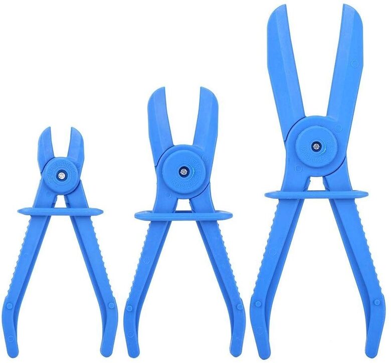 Šļūteņu skavu knaibļu komplekts 155-250 mm  3 gb. (1815V)