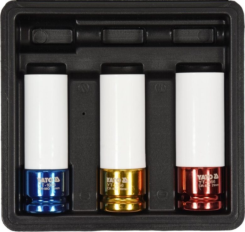 Triecienuzgaļu komplekts 1/2", CrMo SCM-440 (3gab.) YT-1056 YATO