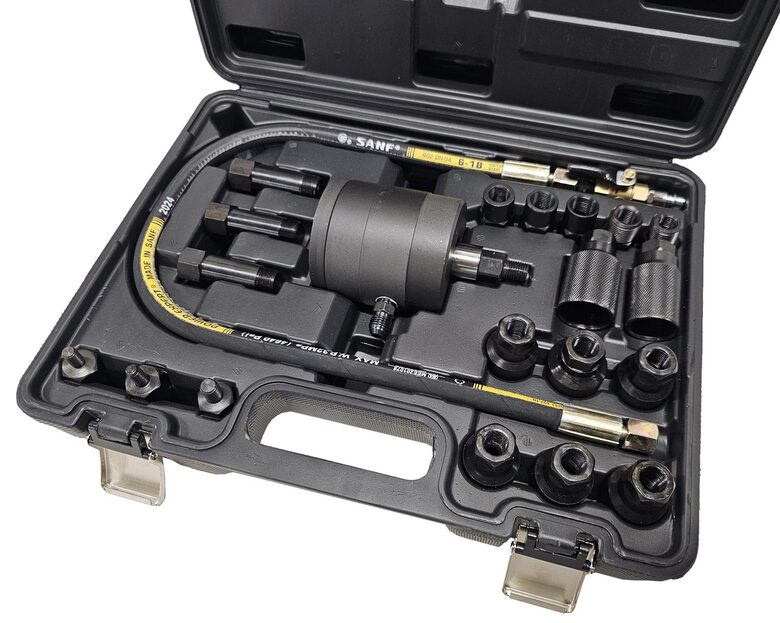 Pneimatiskais sprauslu novilcējs Comon rail dīzeļa sprauslu demontāžai. SK8143