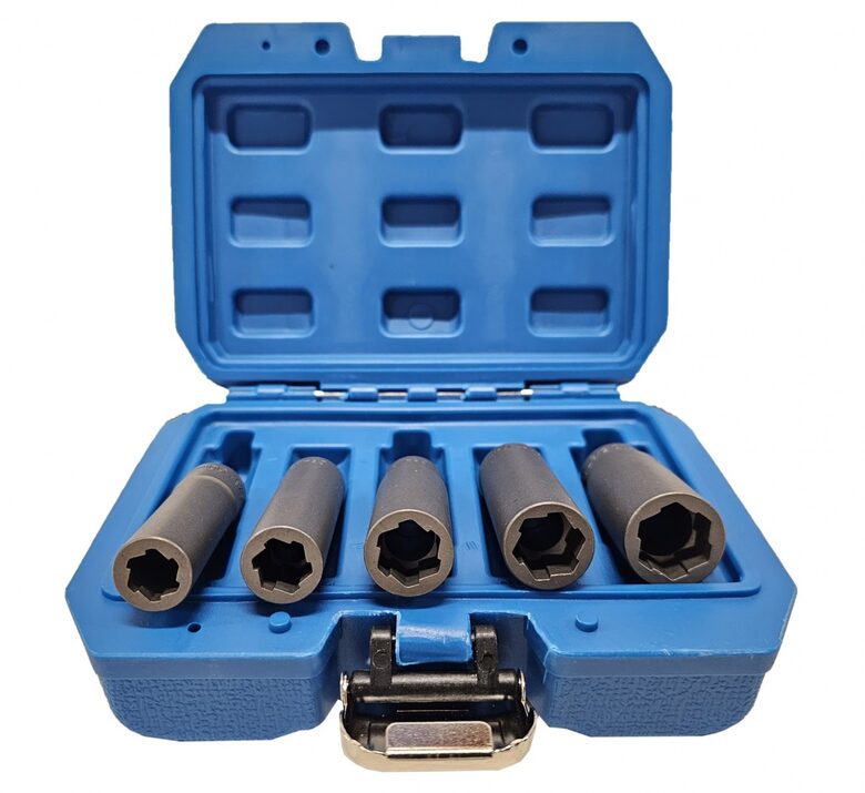 Galvu komplekts bojātām skrūvēm  (3/8 collas)  10–16 mm  5 gab. (DNR5)