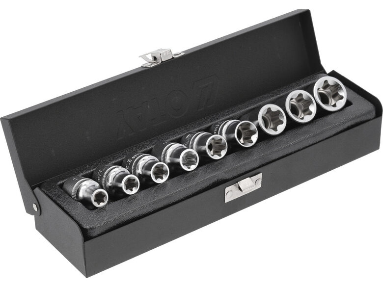 Torx muciņu atslēgu komplekts 1/2" (9gab.) YT-0521 YATO