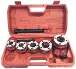 Cauruļu griezēju komplekts vītņošanai + presformas turētājs ar sprūdratu 5 gab (EQ-7629)