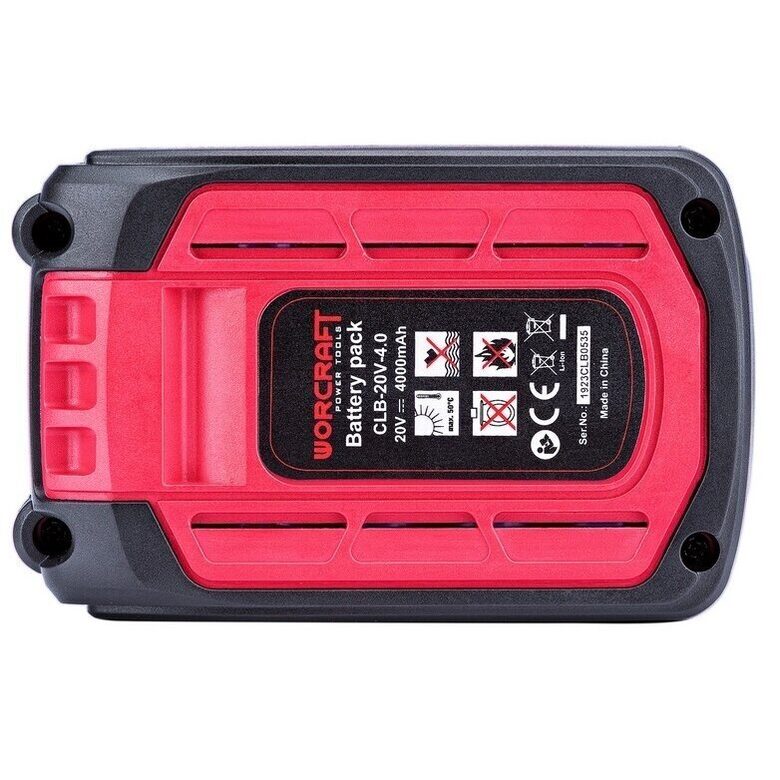 Akumulators instrumentiem WORCRAFT 20V 4.0Ah WORCRAFT  CLB20V40T