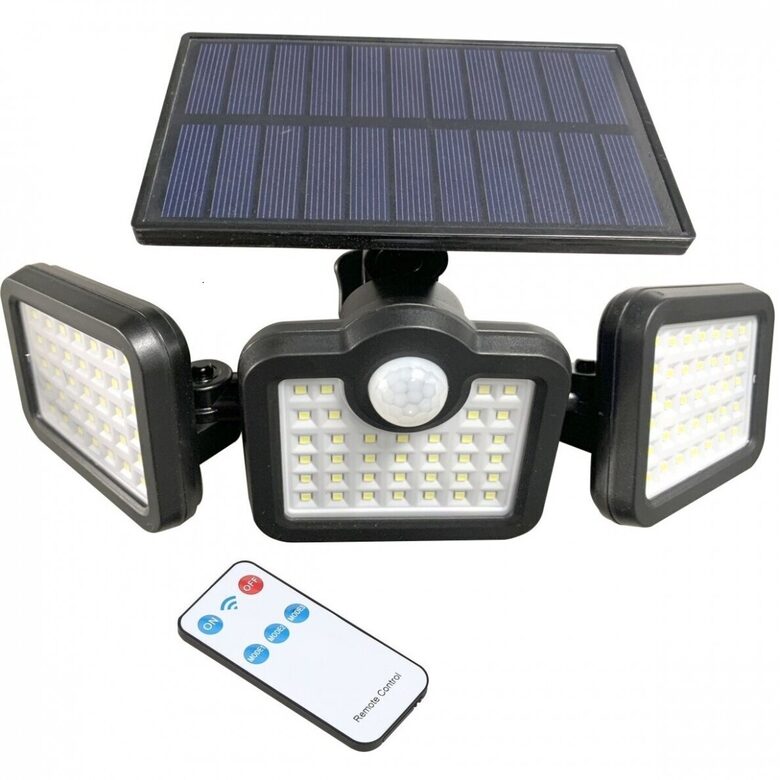 Saules sienas lampa ar kustības/dienasgaismas sensoru 21,6 W 6500 K LED