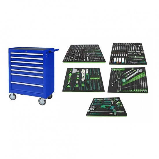 Instrumentu skapis NTBR4007-X ar 5 instrumentu komplektu paplātēm, 330 gab.