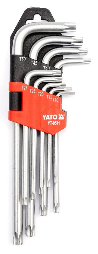 Torx Atslēgu Komplekts 9gab. T10-T50 YT-0511 YATO