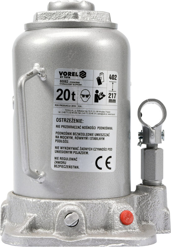 Domkrats hidrauliskais 20 T 217-402 mm TÜV/GS/CE (80082)
