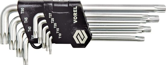 Torx Atslēgu Komplekts 9gab. T10-T50  (56478)