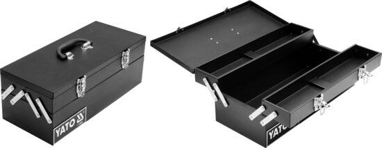 Instrumentu kaste tērauda, 46x20x18cm YT-0884 YATO