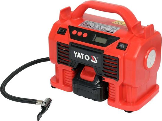 Akumulatora kompresors 12/18V (1x3.0Ah) 11bar. 21l/min YT-23247 YATO