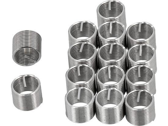 Stiepļu ieliktņi vītnei | Spirālveida | M10X1.0mm | 15 gab. (YT-176821)