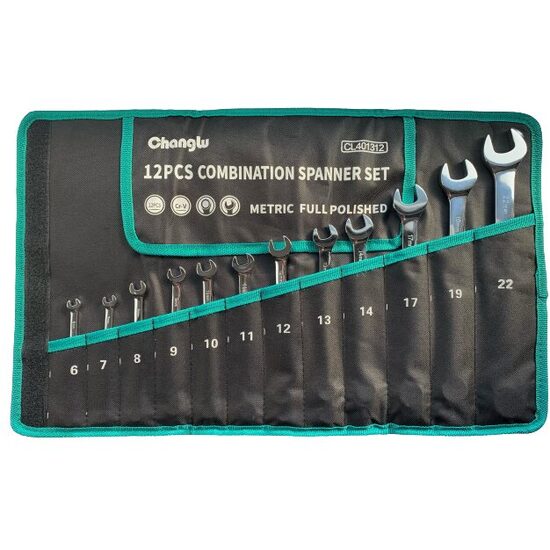 Kombinēto uzgriežņu atslēgu komplekts 12gab (6-22mm) CHANGLU TOOLS CL401312