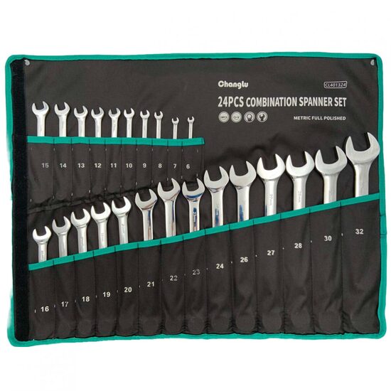 Kombinēto uzgriežņu atslēgu komplekts 24 gab. (6–32 mm) CHANGLU TOOLS CL401324